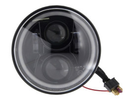 LED Headlight Insert - Black. Fits Most Kawasaki Vulcan 900/1500/1600/1700 & 2000. 