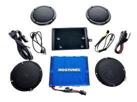 Hogtunes G4, 300 Watt Amp x 4 Speaker Kit. Fits 2014up Touring Ultra Models & Street Glide with Tour Pack. 