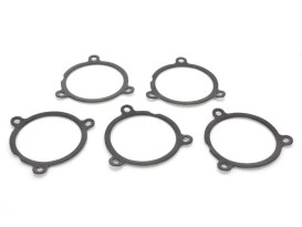Air Filter Backplate Gasket - Pack of 5. Fits Milwaukee-Eight 2017up with Ventilator Air Filter Assembly. 