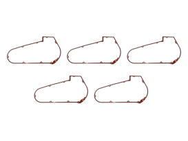 Primary Cover Gasket - Pack of 5. Fits 4Spd Big Twin 1965-1986 & Softail 1984-1988. 