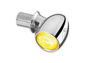 Kellermann Bullet Atto Turn Signal with Amber Lens - Chrome. 