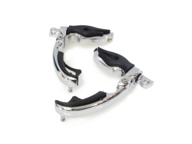 Flame Switch Blade Footpegs with Male Mount - Chrome. 