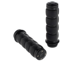 ISO Handgrips - Black. Fits H-D 2008up with Throttle-by-Wire. 