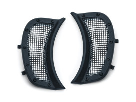Mesh Headlight Vent Accents - Black. Fits Road Glide 2015up. 