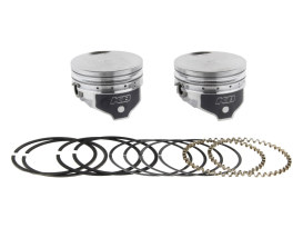 +.010in. Flat Top Pistons with 9.0:1 Compression Ratio. Fits Sportster 1986-2021 with 1200cc Engine & Sportster 1986-1987 with 1100cc Engine. 