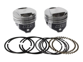 +.010in. Dome Top Pistons with 10.5:1 Compression Ratio. Fits Big Twin 1984-1999 with Evo Engine. 