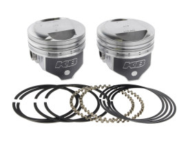 Std Dome Top Pistons with 10.5:1 Compression Ratio. Fits Big Twin 1984-1999 with Evo Engine. 