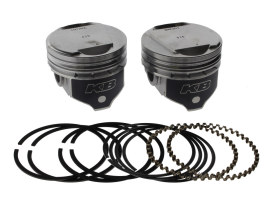 +.010in. Dome Top Pistons with 9.6:1 Compression Ratio. Fits Big Twin 1984-1999 with Evo Engine. 