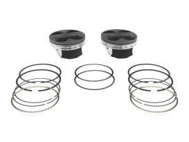 Std Pistons with 11.4:1 Compression Ratio. Fits Milwaukee-Eight 2017up with Big Bore 107ci to 124ci 4.250in. Cylinders. 