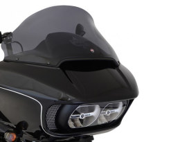 12in. Pro-Touring Flare Windshield - Dark Smoke Tint. Fits Road Glide 2015up. 