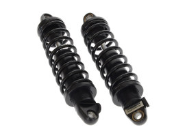 REVO-A Series, 12in. Adjustable Heavy Duty Spring Rate Rear Shock Absorbers - Black. Fits Dyna 1991-2017. 