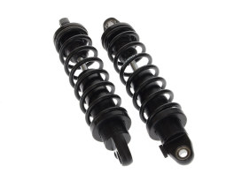 REVO-A Series, 13in. Adjustable Heavy Duty Spring Rate Rear Shock Absorbers - Black. Fits Dyna 2006-2017. 