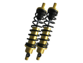 REVO-A Series, 14in. Adjustable Rear Shock Absorbers - Gold. Fits Dyna 1991-2017. 