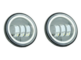 4-1/2in. LED Passing Lamp Inserts with Halo - Black. 