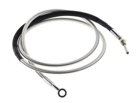 62in. Hydraulic Clutch Line with 10mm x 35 Degree Banjo - Sterling Chromite. Fits Touring & Softail 2013-2016 Models fitted with the Original H-D Hydraulic Clutch. 