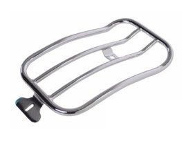 Solo Seat Luggage Rack - Chrome. Fits Low Rider & Sport Glide 2018up. 