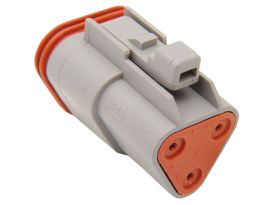 3-Wire Deutsch Plug with Wedgelock - Grey. 