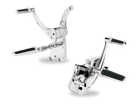 Extended Length Forward Controls - Chrome. Fits Softail 2000-2017. 
