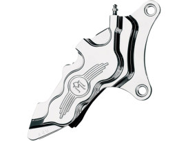 Right Hand Front 6 Piston Caliper - Chrome. Fits most Big Twin 1984-1999 & Sportster 1984-1999 Models with 11.5in. Disc Rotor. 