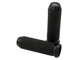 Elite Handgrips - Black. Fits H-D 2008up with Throttle-by-Wire. 
