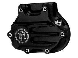 Fluted Hydraulic Clutch Cover - Black Contrast Cut. Fits Dyna 2006-2017, Softail 2007-2017 & Touring 2007-2013. 