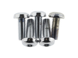Rear Disc Rotor Bolt Kit - Chrome. Fits H-D 1984up with a Performance Machine Disc Rotor. 