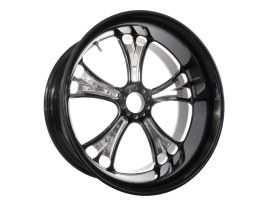 18in. x 8.50in. wide Gasser Wheel - Black Contrast Cut Platinum. 