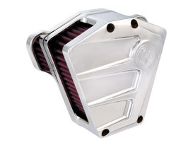 Scallop Air Cleaner Kit - Chrome. Fits Twin Cam 2008-2017 with Throttle-by-Wire. 