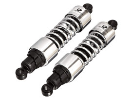 412 Series, 13in. Standard Spring Rate Rear Shock Absorbers - Chrome. Fits Touring 1980-2005, Sportster 1979-2003 & FXR 1982-1994. 