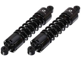 412 Series, 12.6in. Standard Spring Rate Rear Shock Absorbers - Black. Fits Dyna 1991-2017. 