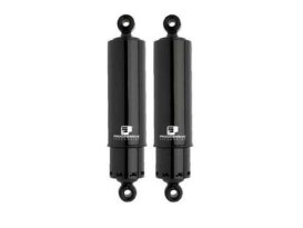 412 Series, 12in. Rear Shock Absorbers with Full Covers & Black Finish. Fits Dyna 1991-2017. 