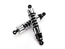 412 Series, 12in. Heavy Duty Spring Rate Rear Shock Absorbers - Chrome. Fits Touring 2006up. 