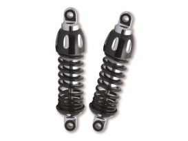 430 Series, 11.5in. Standard Spring Rate Rear Shock Absorbers - Black. Fits Touring 1980-2005, Sportster 1979-2003 & FXR 1982-1994. 