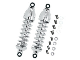 430 Series, 12in. Standard Spring Rate Rear Shock Absorbers - Chrome. Fits Dyna 1991-2017. 