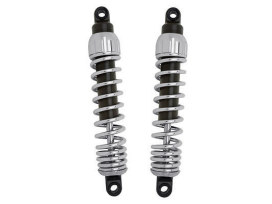 444 Series, 13in. Standard Spring Rate Rear Shock Absorbers - Chrome. Fits Touring 1980up, Sportster 1979-2003 & FXR 1982-1994. 