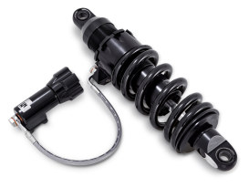 465 Series, 13.1in. Standard Spring Rate Rear Shock Absorber with Remote Adjustable Preload - Black. Fits Softail 2018up. 