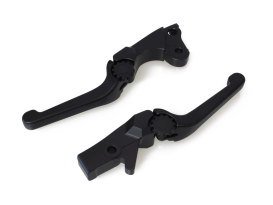 Adjustable Anthem Levers - Black. Fits Softail 1996-2014, Dyna 1996-2017, Touring 1996-2007, Sportster 1996-2003. 