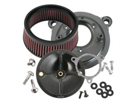 Stealth Air Cleaner Kit - Black. Fits Twin Cam 2008-2017 with Throttle-by-Wire. 