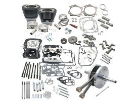 124ci Hot Set Up Kit with 91cc S&S Cylinder Heads - Black. Fits Dyna 2006-2017 & Touring Models 2007-2016. 