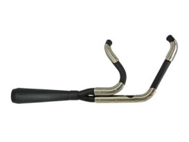 Assault 2-into-1 Exhaust - Black. Fits Dyna 2006-2017. 
