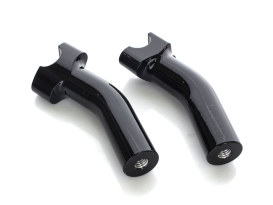 5-1/2in. Pullback Risers with 1-1/4in. Thick Base - Gloss Black. Fits 1in. Handlebar. 