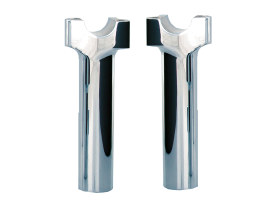 6in. Tall Risers with 1-1/4in. Thick Base - Chrome. Fits 1in. Handlebar. 