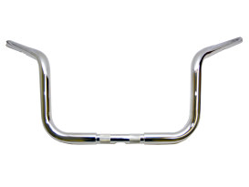 8-1/2in. x 1-1/4in. Chubby Bagger Low Pull Back Handlebar - Chrome. Fits Touring  1996up with Batwing Fairing. 