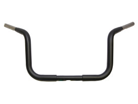 8-1/2in. x 1-1/4in. Chubby Bagger Low Pull Back Handlebar - Gloss Black. Fits Touring  1996up with Batwing Fairing. 