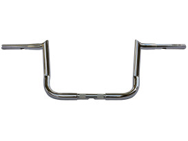 10in. x 1-1/4in. Chubby Bagger Hooked Ape Hanger Handlebar - Chrome. Fits Touring 1996up with Fairing. 