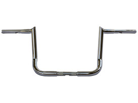 12in. x 1-1/4in. Chubby Bagger Hooked Ape Hanger Handlebar - Chrome. Fits Touring 1996up with Fairing. 