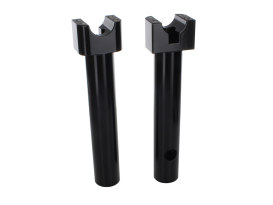 10in. Tall Savage Risers with Top Clamp - Gloss Black. Fits 1-1/4in. Handlebar. 